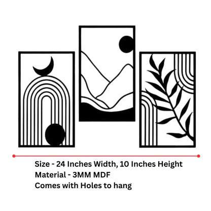 Zesta Scenery Rectangle MDF wooden wall hanging - image 4
