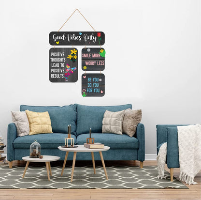 Zesta Good Vibes Only MDF wooden wall hanging - image 4