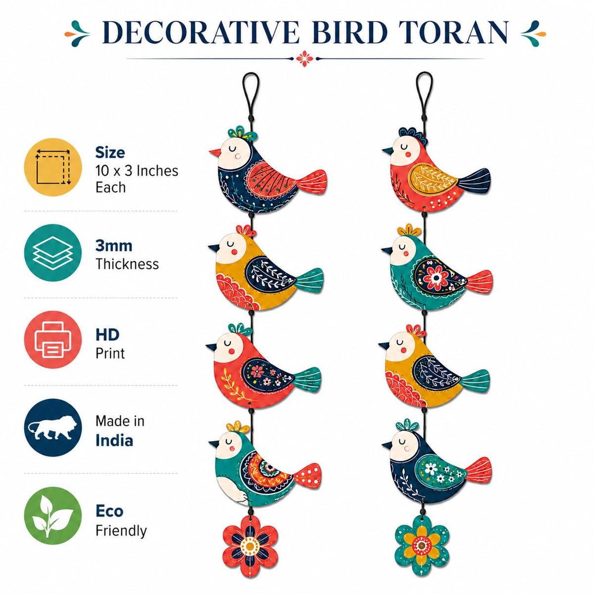 Zesta HP MDF wooden wall hanging - image 4