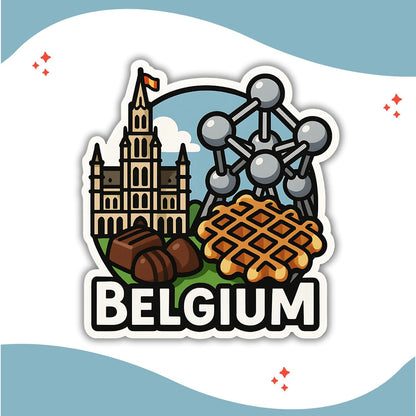 Zesta Belgium wooden fridge magnet - image 4