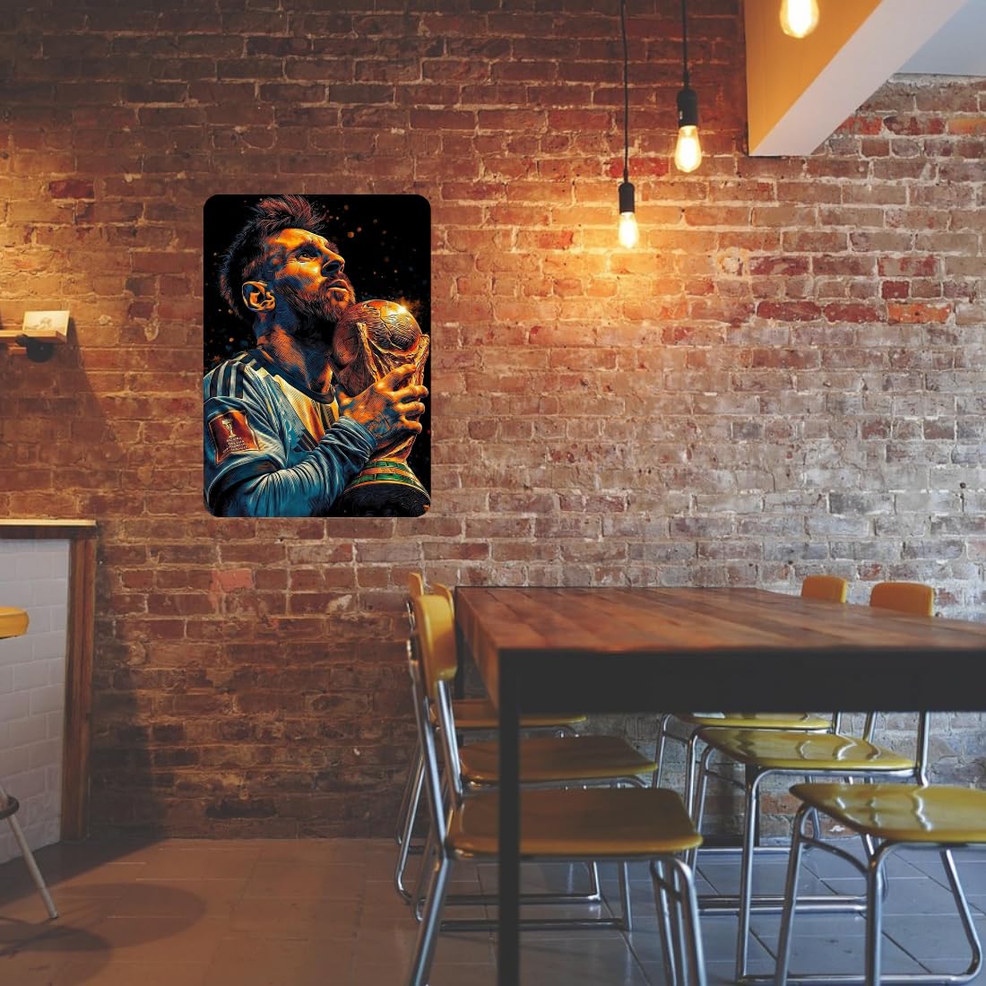 Zesta Messi – Design 3 self-adhesive MDF wooden wall hanging - image 4