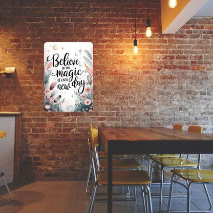 Zesta Believe in Magic self-adhesive MDF wooden wall hanging - image 4
