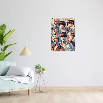 Zesta BTS – Design 2 self-adhesive MDF wooden wall hanging - image 4