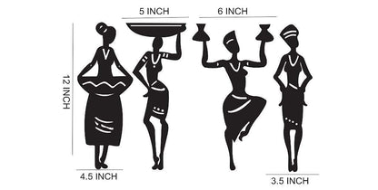 Zesta Indian Women MDF wooden wall hanging - image 4