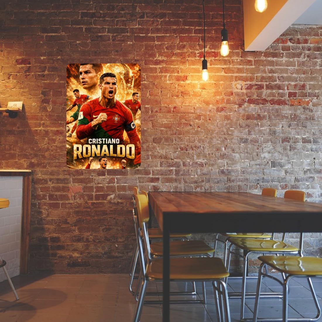 Zesta Ronaldo – Design 2 self-adhesive MDF wooden wall hanging - image 4