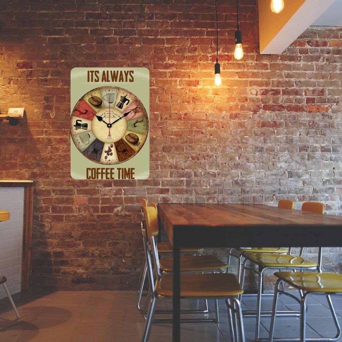 Zesta Coffee Lover self-adhesive MDF wooden wall hanging - image 4