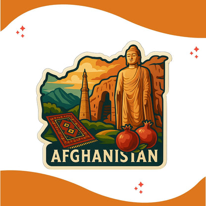 Zesta Afghanistan wooden fridge magnet - image 4