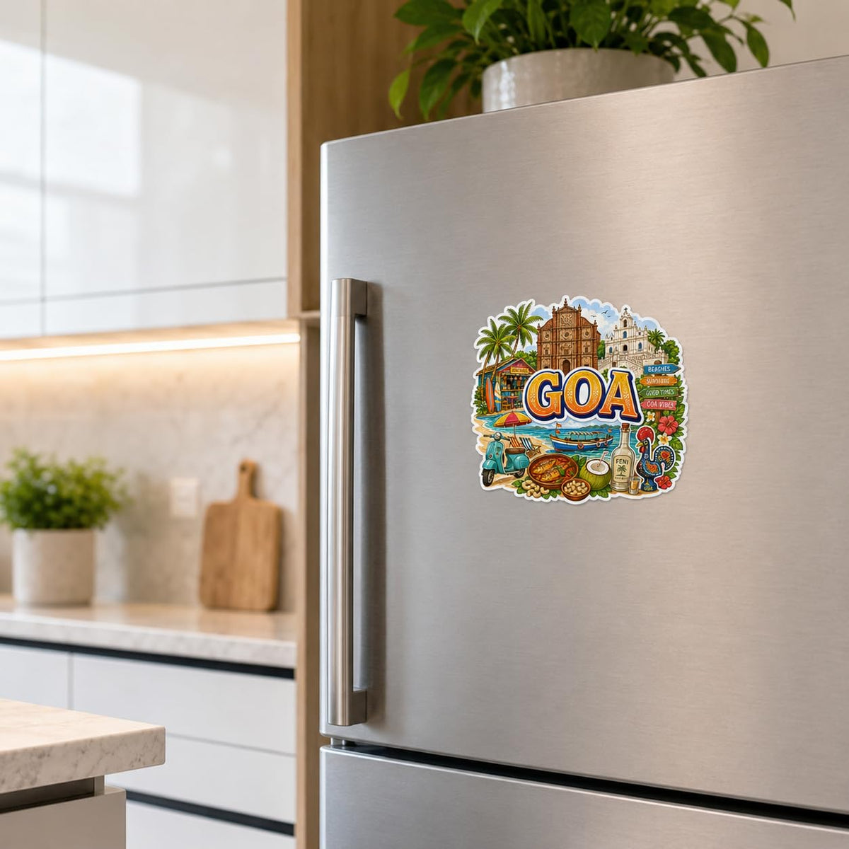 Zesta Goa wooden fridge magnet - image 4