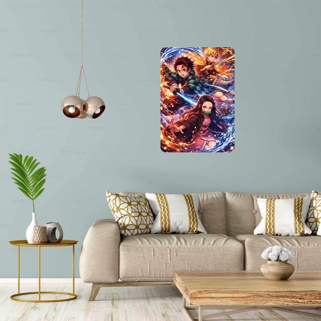 Zesta Demon Slayer – Design 4 self-adhesive MDF wooden wall hanging - image 4
