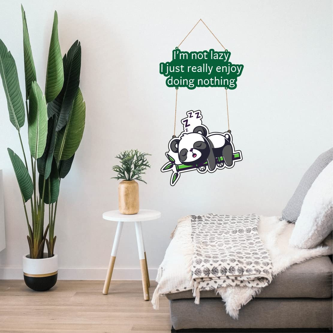 Zesta Panda MDF wooden wall hanging - image 4