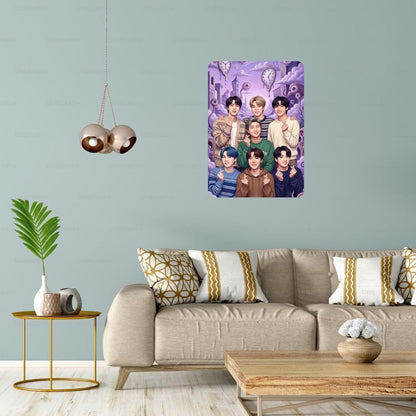 Zesta BTS – Design 3 self-adhesive MDF wooden wall hanging - image 4
