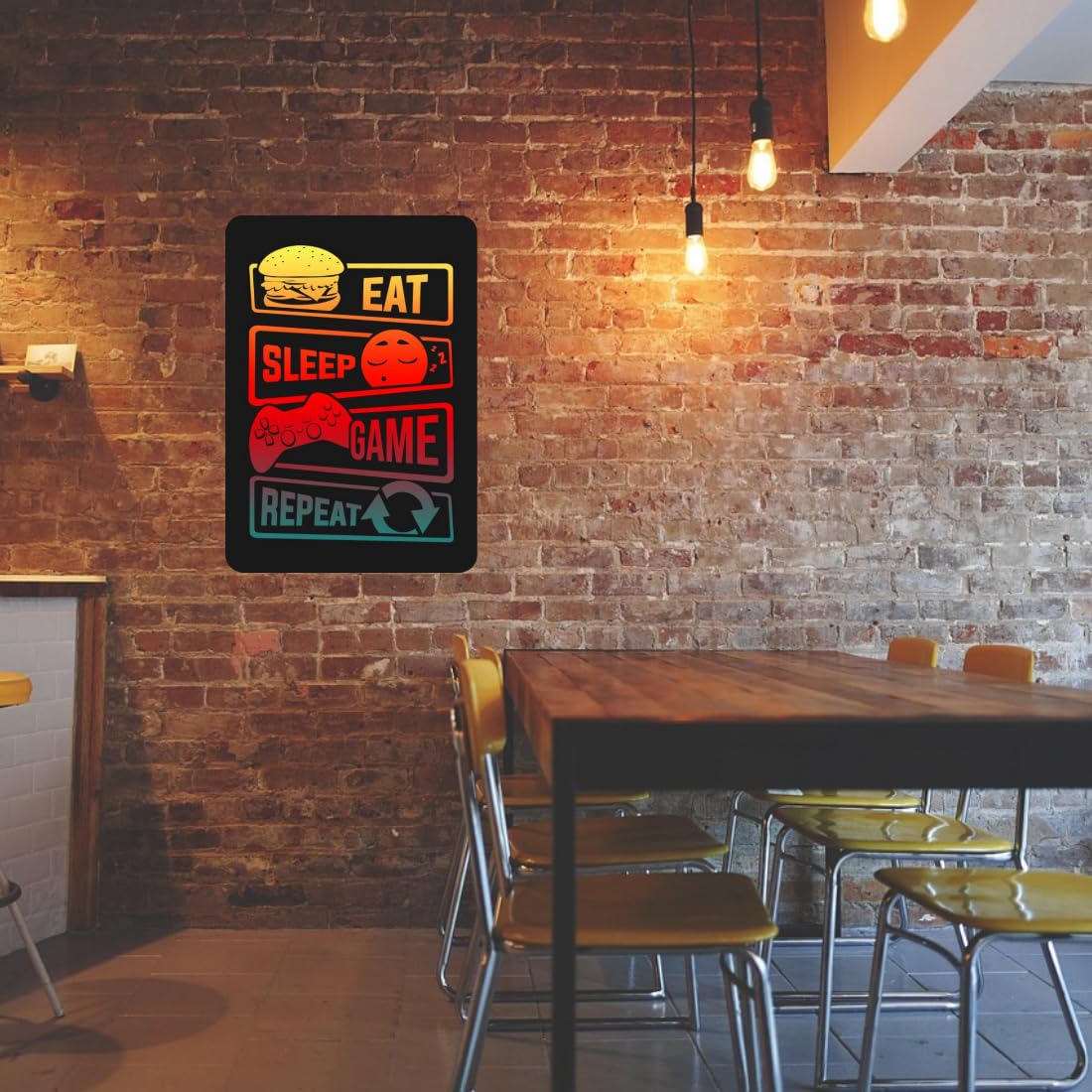 Zesta Gamer – Design 2 self-adhesive MDF wooden wall hanging - image 4