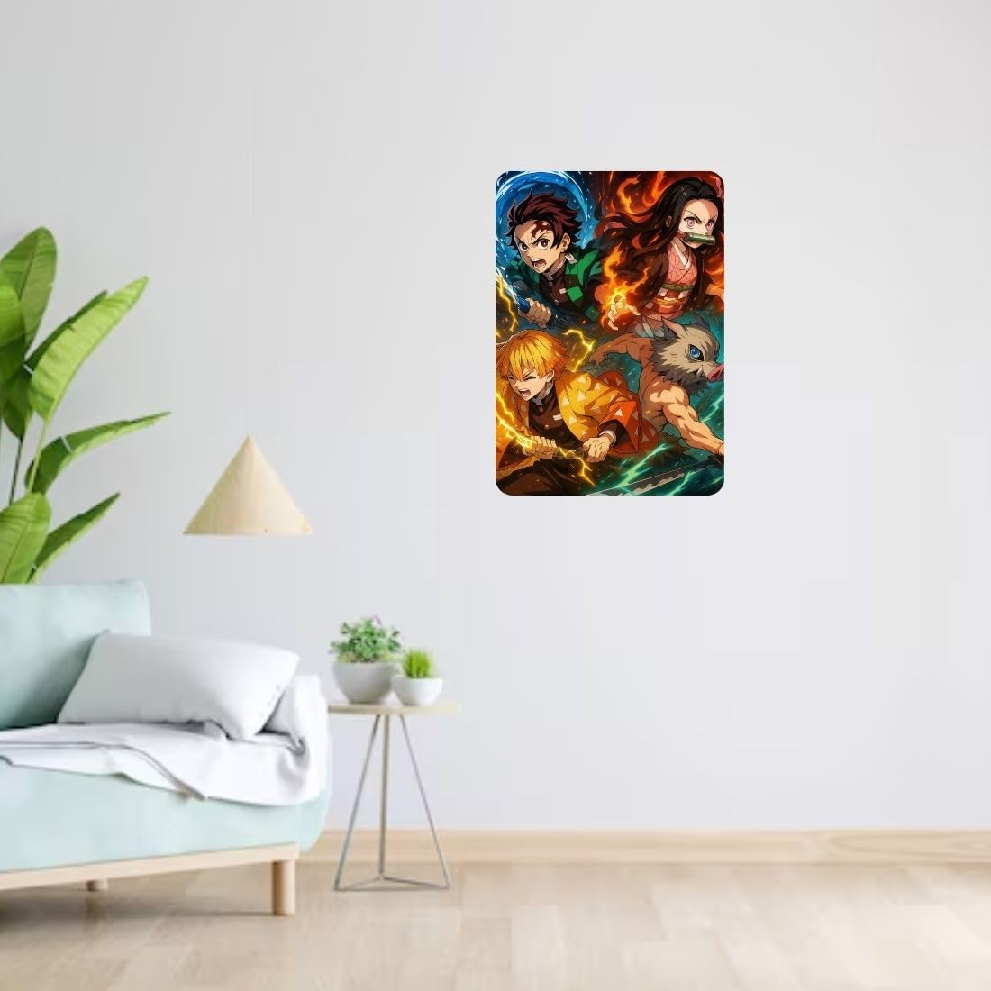 Zesta Demon Slayer( – Design 2 self-adhesive MDF wooden wall hanging - image 4