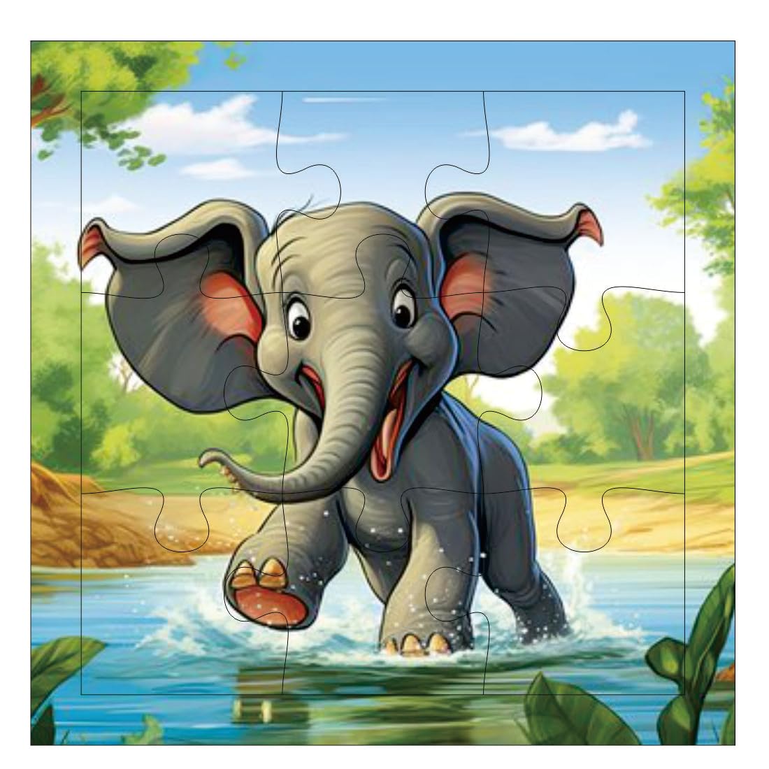 Otidge Animals wooden jigsaw puzzles, pack of 4 - image 4