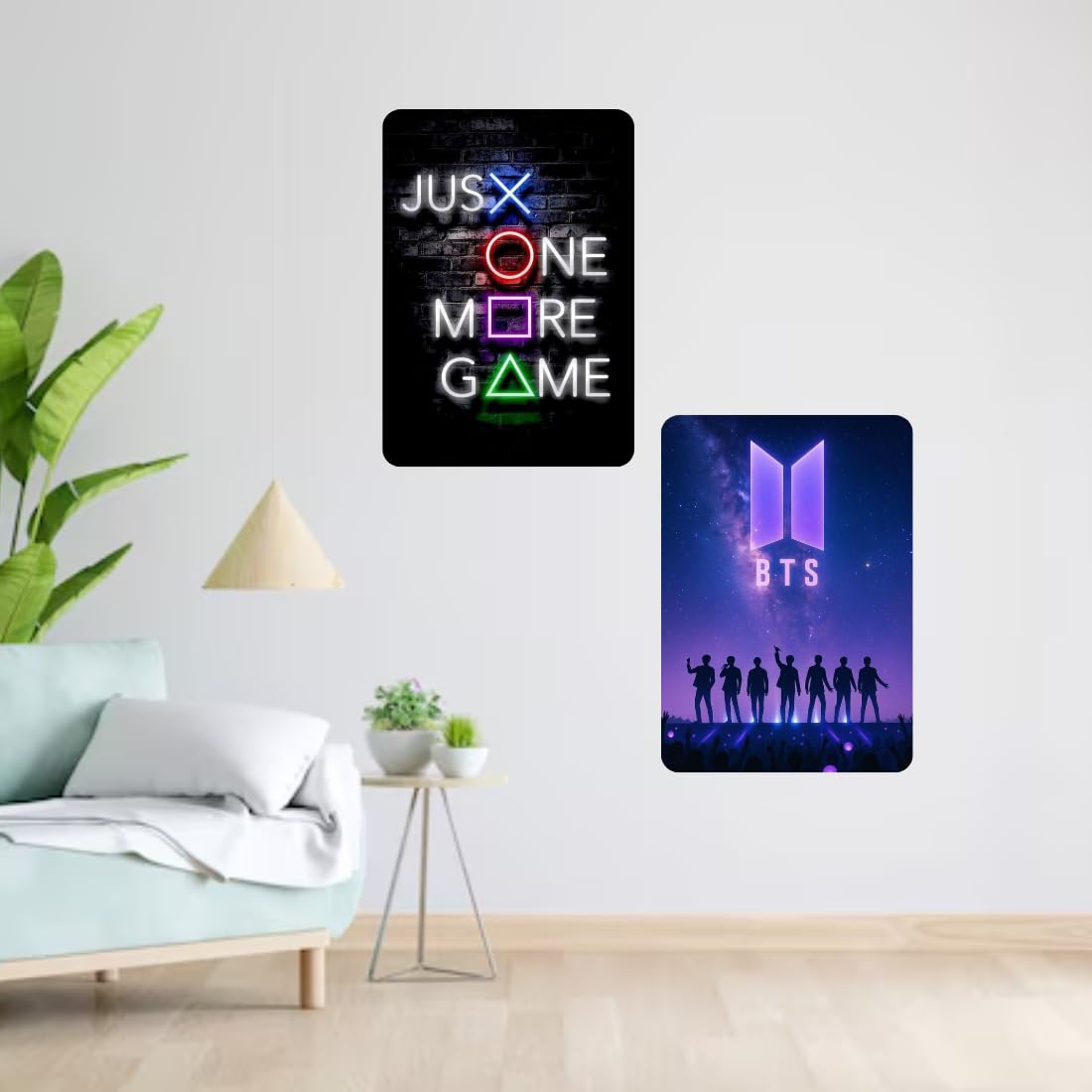 Zesta Just One More Game self-adhesive MDF wooden wall hanging - image 5