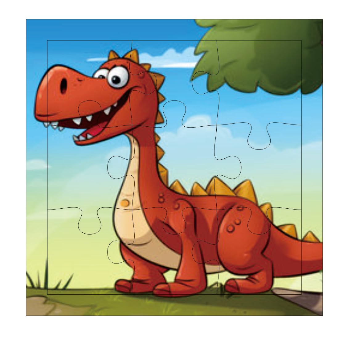 Otidge Dinosaurs wooden jigsaw puzzles, pack of 4 - image 5