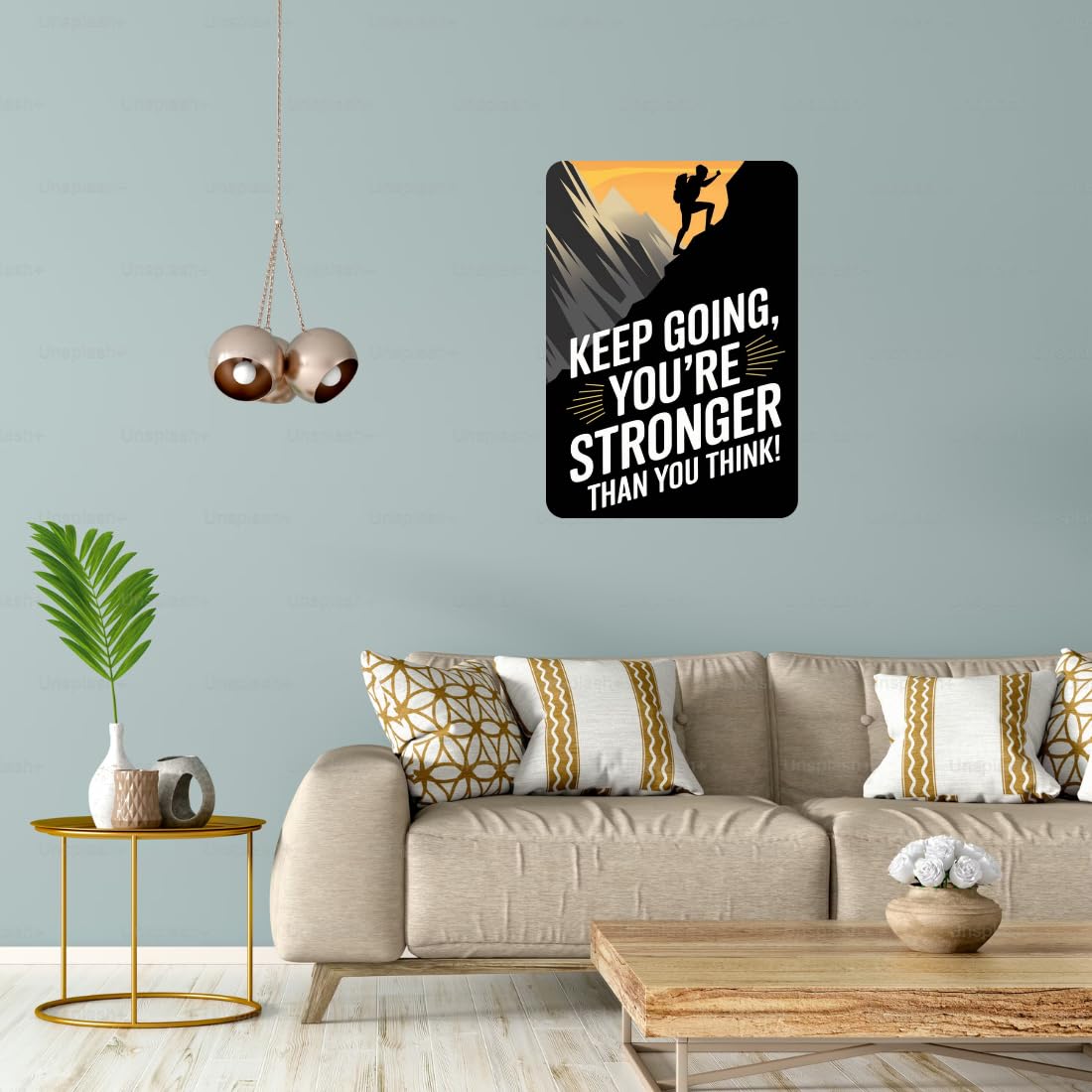 Zesta Motivational – Design 2 self-adhesive MDF wooden wall hanging - image 5