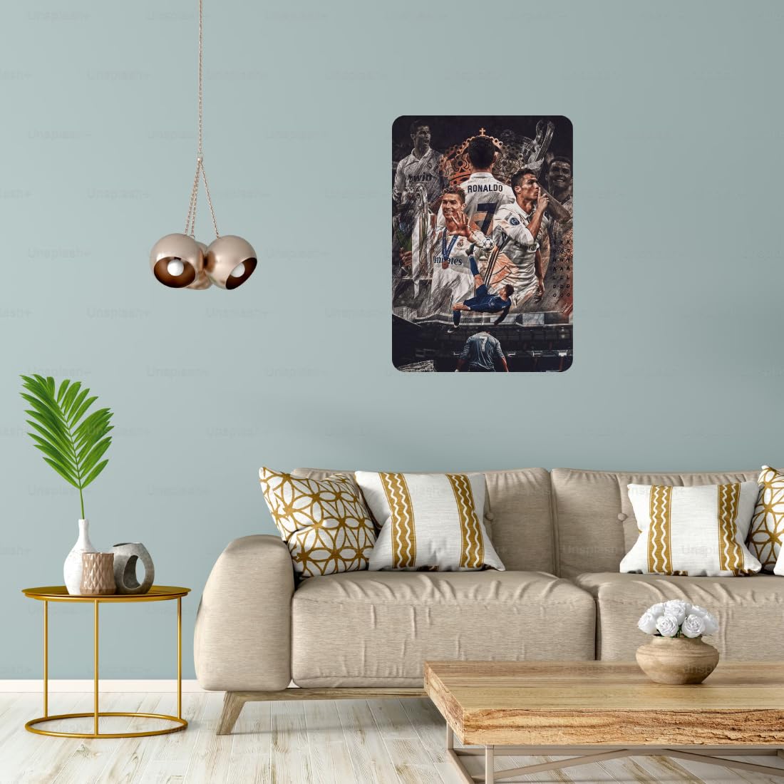 Zesta Ronaldo – Design 3 self-adhesive MDF wooden wall hanging - image 5