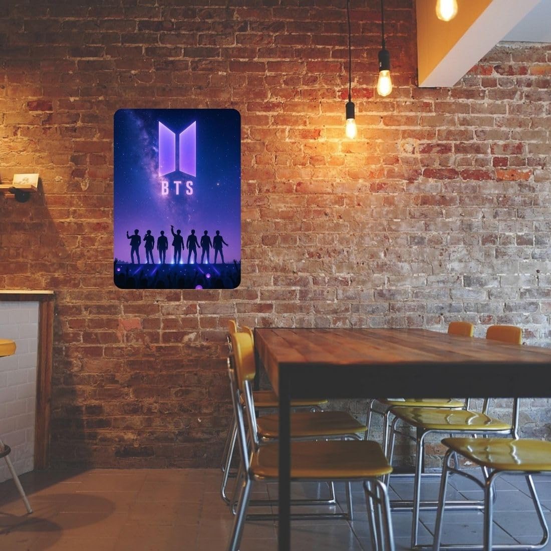 Zesta BTS self-adhesive MDF wooden wall hanging - image 5