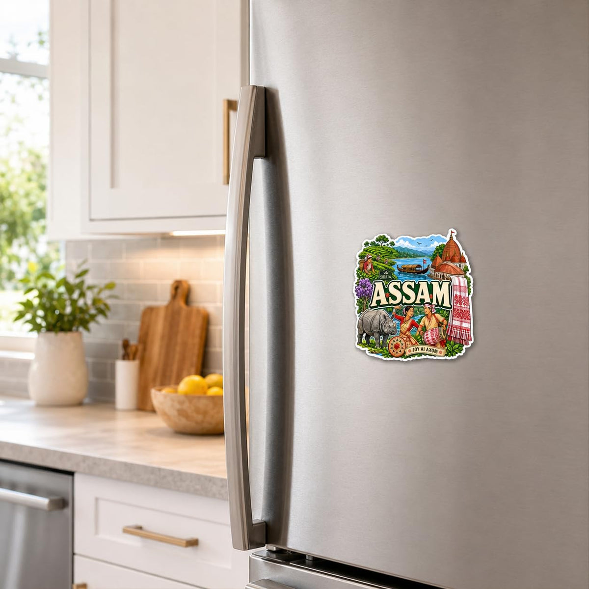 Zesta Assam wooden fridge magnet - image 5