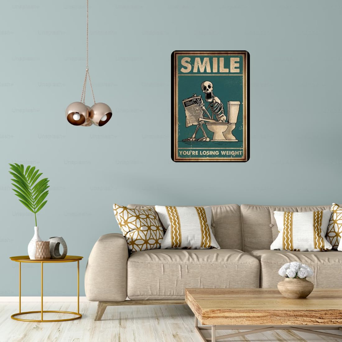 Zesta Bathroom – Design 5 self-adhesive MDF wooden wall hanging - image 5