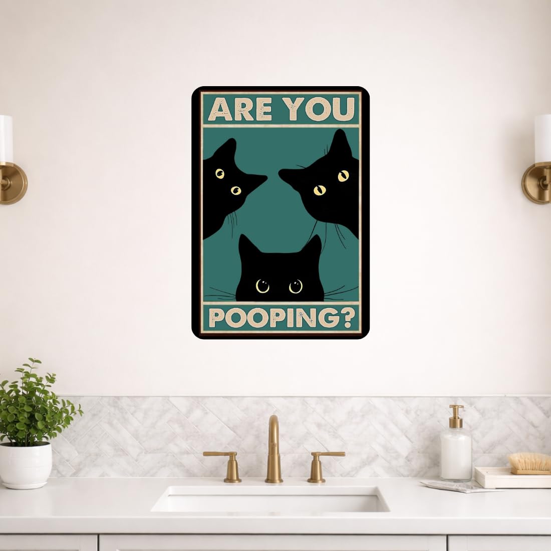 Zesta Bathroom – Design 9 self-adhesive MDF wooden wall hanging - image 5