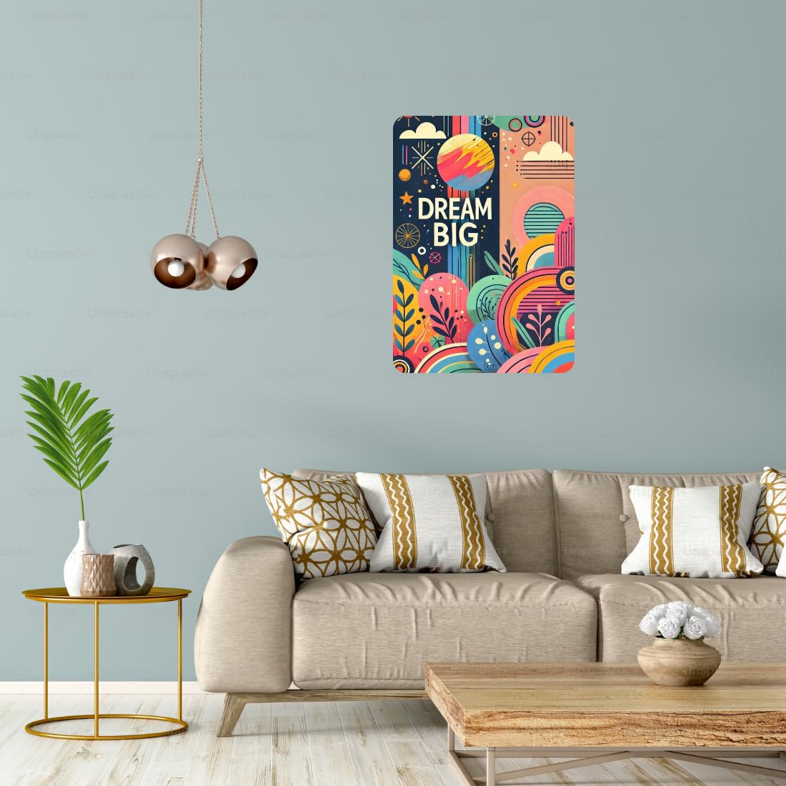 Zesta Dream Big – Design 2 self-adhesive MDF wooden wall hanging - image 5