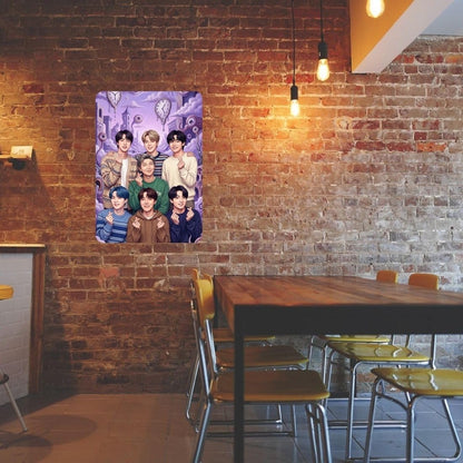 Zesta BTS – Design 3 self-adhesive MDF wooden wall hanging - image 5