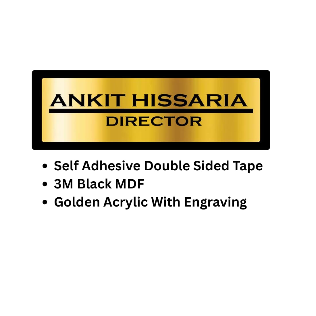 Zesta Office Name Plate Personalised Name Plate – image 5