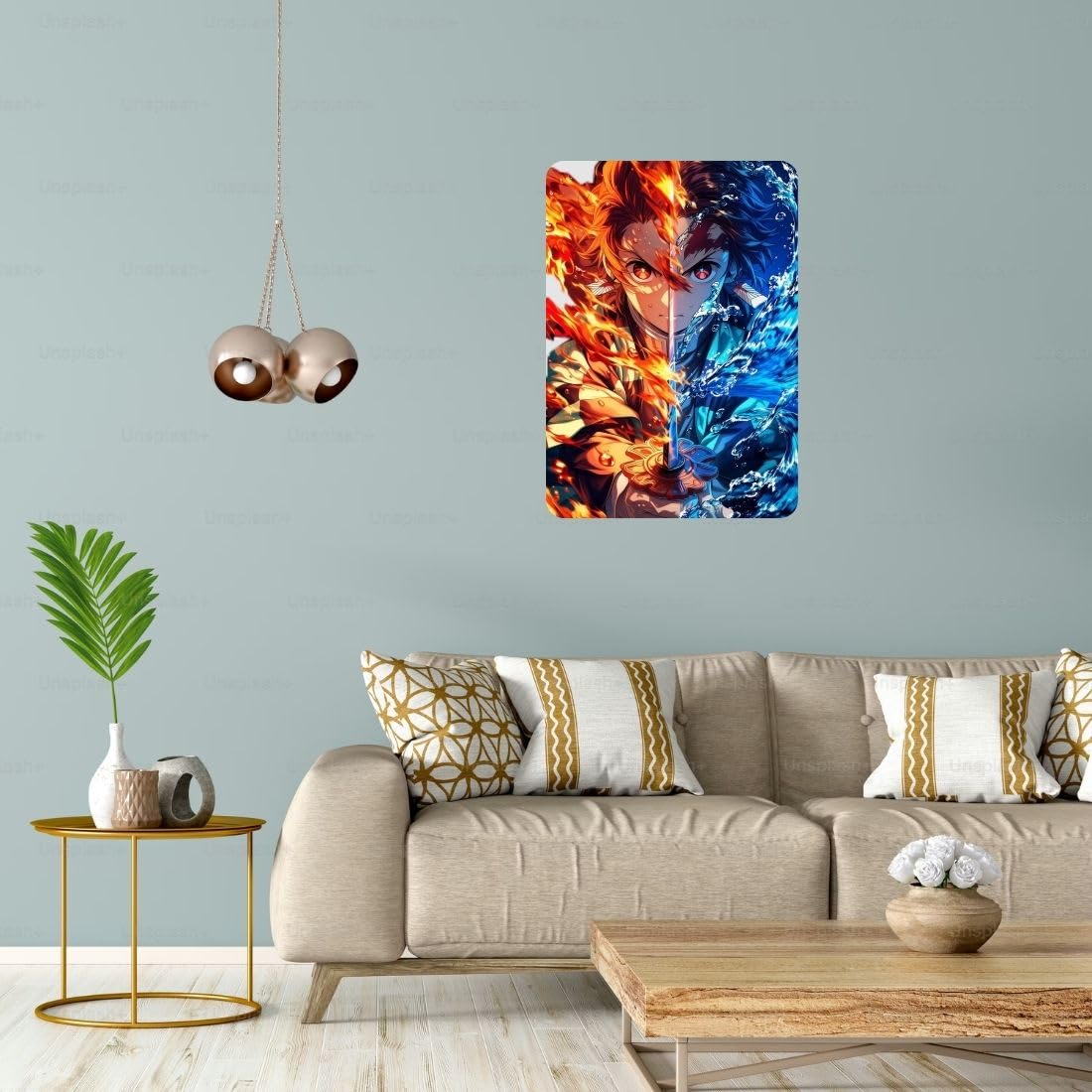 Zesta Demon Slayer – Design 5 self-adhesive MDF wooden wall hanging - image 5