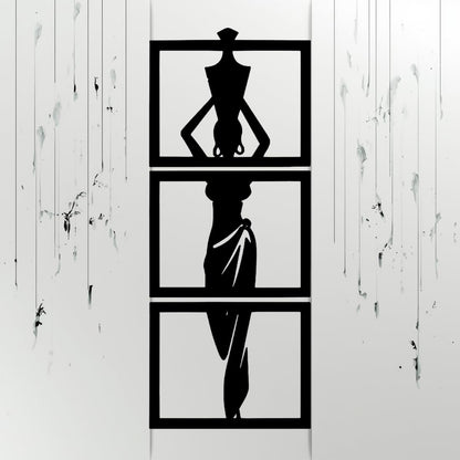 Zesta Indian Women MDF wooden wall hanging - image 5