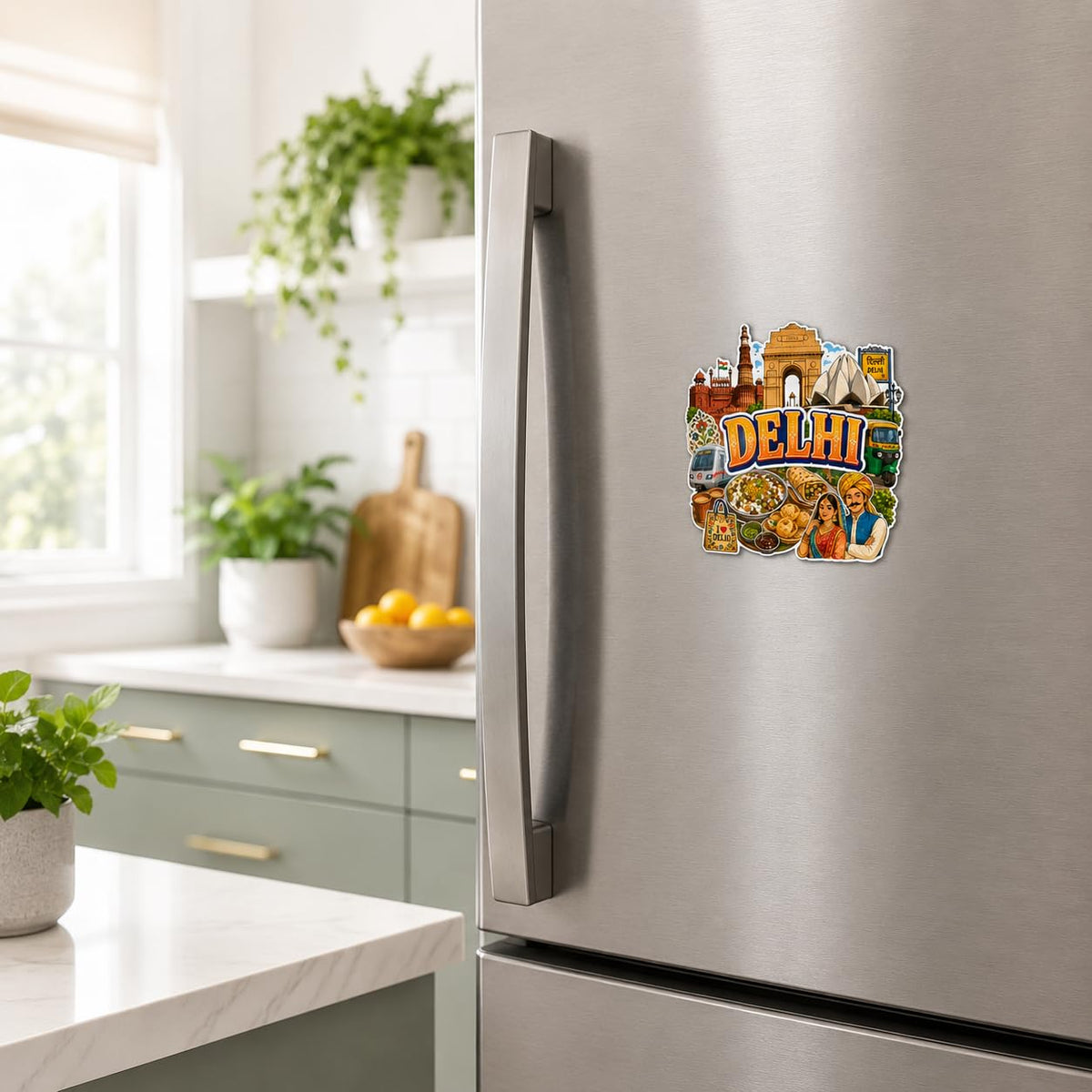 Zesta Delhi wooden fridge magnet - image 5