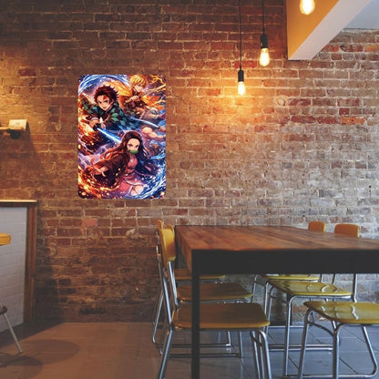 Zesta Demon Slayer – Design 4 self-adhesive MDF wooden wall hanging - image 5