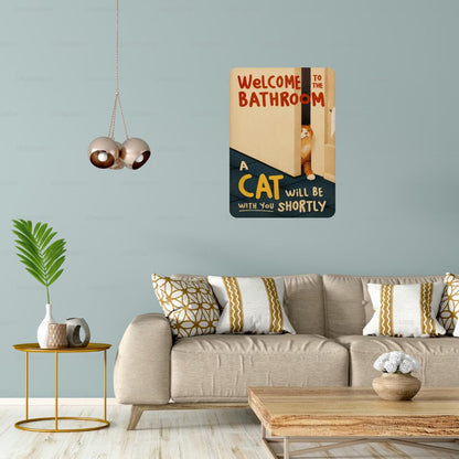 Zesta Bathroom self-adhesive MDF wooden wall hanging - image 5