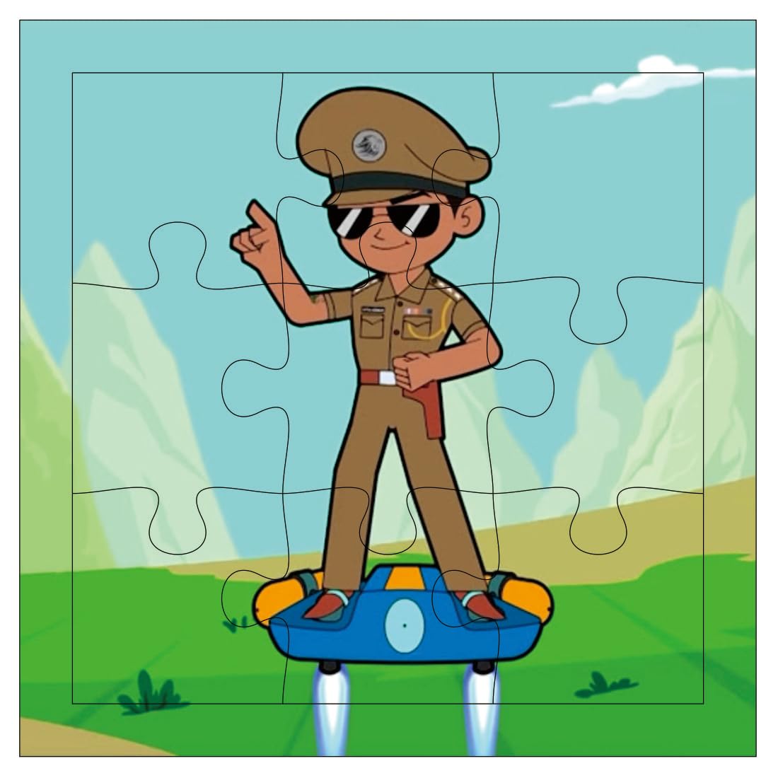 Otidge Little Singham wooden jigsaw puzzles, pack of 4 - image 5