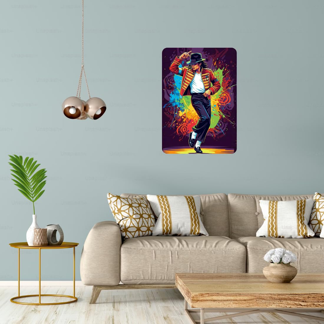 Zesta MJ self-adhesive MDF wooden wall hanging - image 5