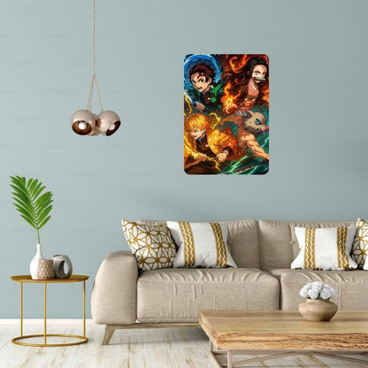 Zesta Demon Slayer( – Design 2 self-adhesive MDF wooden wall hanging - image 5