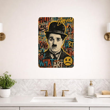 Zesta Charlie Chaplin self-adhesive MDF wooden wall hanging - image 6