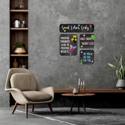 Zesta Good Vibes Only MDF wooden wall hanging - image 6