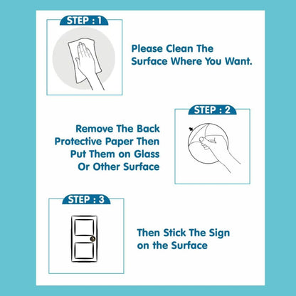 Zesta Men Women Self-Adhesive Acrylic Office Sign – image 6