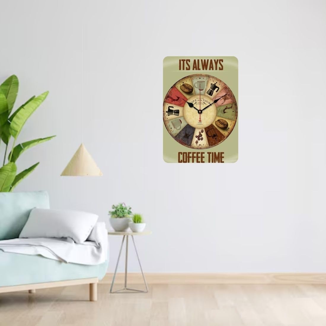 Zesta Coffee Lover self-adhesive MDF wooden wall hanging - image 6