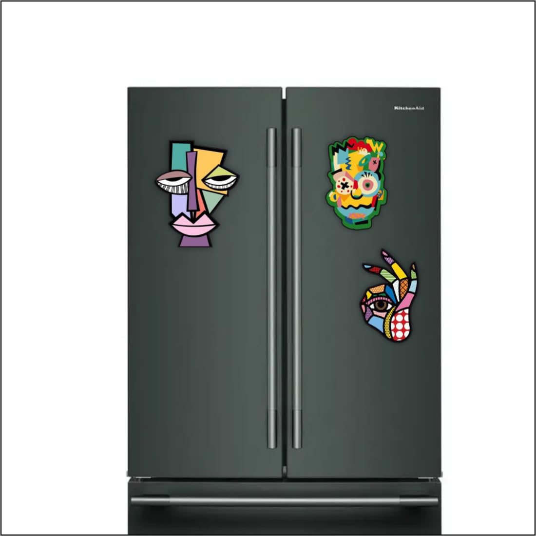 Zesta Abstract Arts wooden fridge magnet - image 6