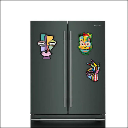 Zesta Abstract Arts wooden fridge magnet - image 6