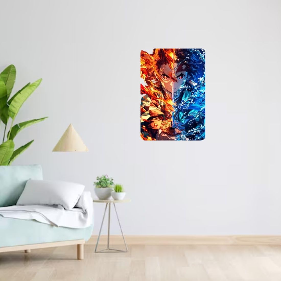 Zesta Demon Slayer – Design 5 self-adhesive MDF wooden wall hanging - image 6