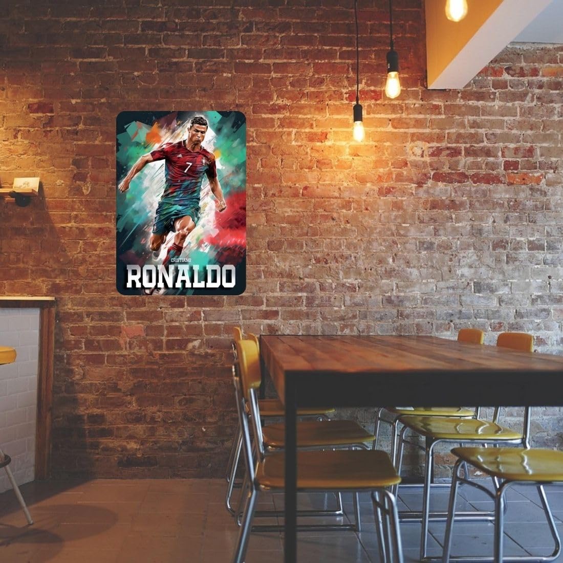 Zesta Ronaldo self-adhesive MDF wooden wall hanging - image 6