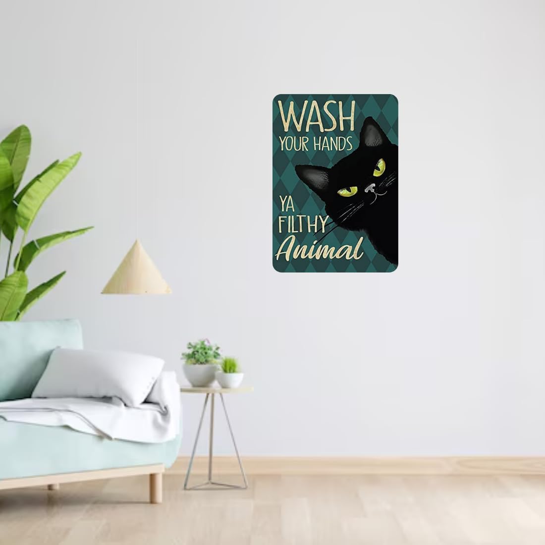 Zesta Bathroom – Design 6 self-adhesive MDF wooden wall hanging - image 6