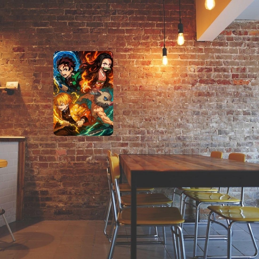 Zesta Demon Slayer( – Design 2 self-adhesive MDF wooden wall hanging - image 6