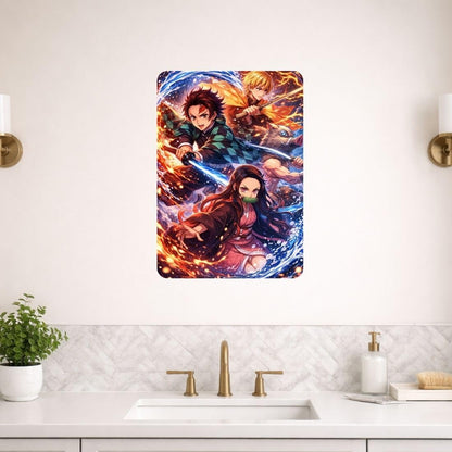 Zesta Demon Slayer – Design 4 self-adhesive MDF wooden wall hanging - image 6