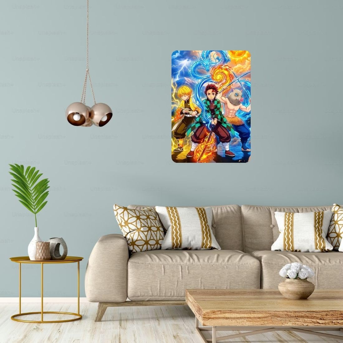 Zesta Demon Slayer – Design 3 self-adhesive MDF wooden wall hanging - image 6