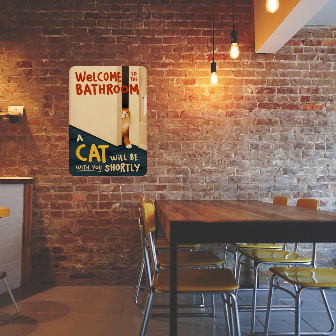 Zesta Bathroom self-adhesive MDF wooden wall hanging - image 7
